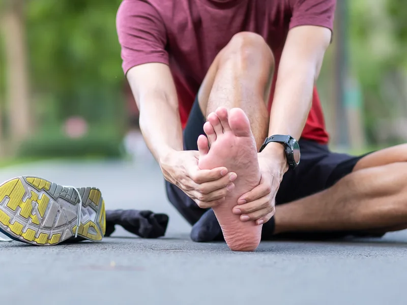 Mulberry Chiropractic treating plantar fasciitis in Houston